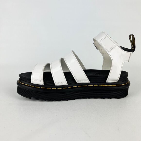 Dr Martens Womens Blaire White Patent Leather Strap Sandals Platform size 7 - Picture 8 of 16
